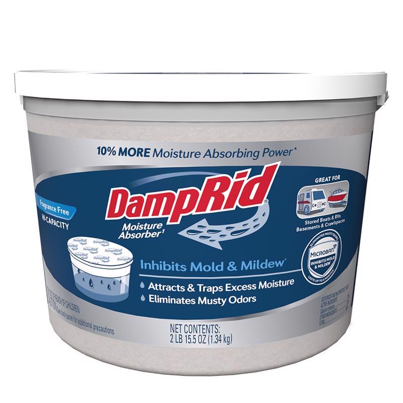 WM BARR FG50FFESB Moisture Absorber, 2 lb Tub, Solid, Odorless WHITE