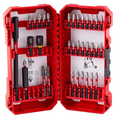 SHOCKWAVE Impact Duty Series Driver Bit Set, 34-Piece, All-Purpose, Alloy Steel