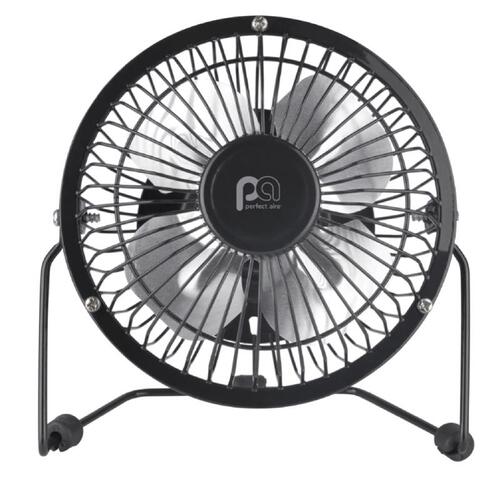 Table Fan 6.25" H X 4" D 1 speed Black