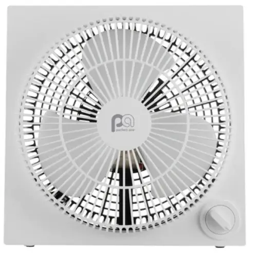 Box Fan 9" H 3 speed White