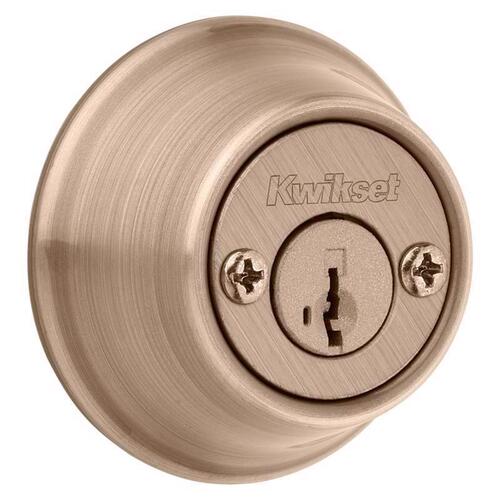 Single Cylinder Deadbolt SmartKey Security Antique Brass Metal Antique Brass