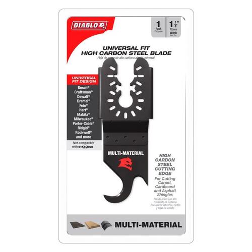 Oscillating Blade 1-1/4" W High Carbon Steel Multi-Material