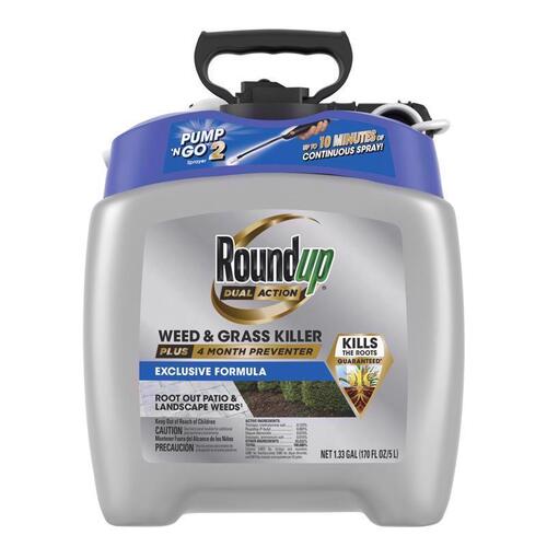 Roundup 5377504 Ready-to-Use Weed and Grass Killer, Liquid, 1.33 gal