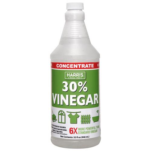 Harris VINE30-32 Cleaning Vinegar, 32 oz, Liquid, Vinegar/Pungent, Clear