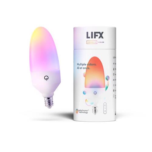 LED Smart Bulb E12 E12 (Candelabra) Smart-Enabled Color Changing 25 Watt Equivalence Clear