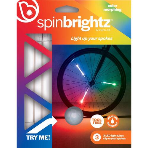 Brightz L1703 LED Bike Accessory Spin Multicolor ABS Plastics Multicolored