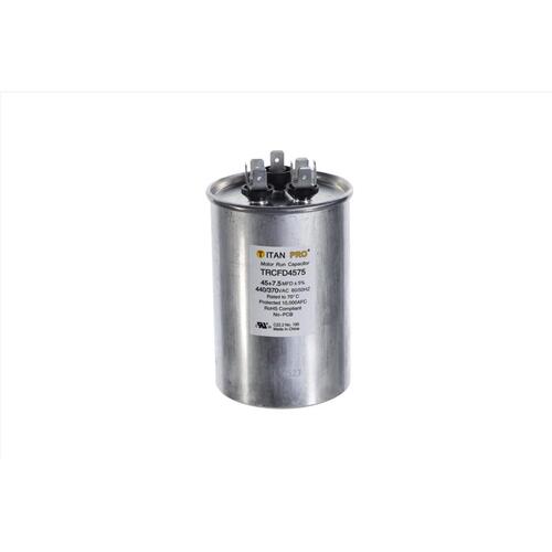 Packard TRCFD4575 Round Run Capacitor 45+7.5 MFD 440 V