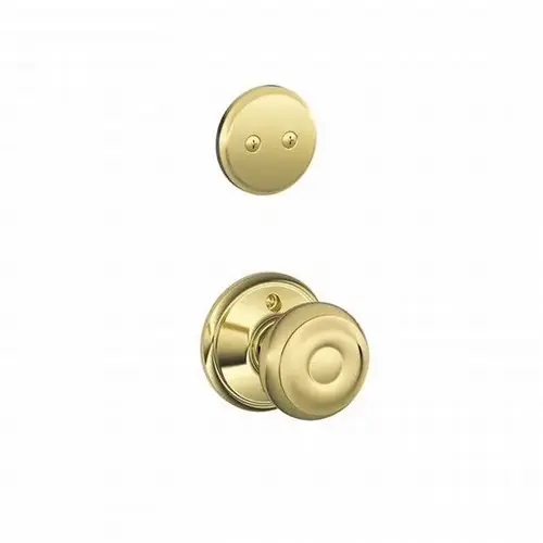 F94 Georgian Knob Inside Trim for Dummy Handleset Bright Polished Brass