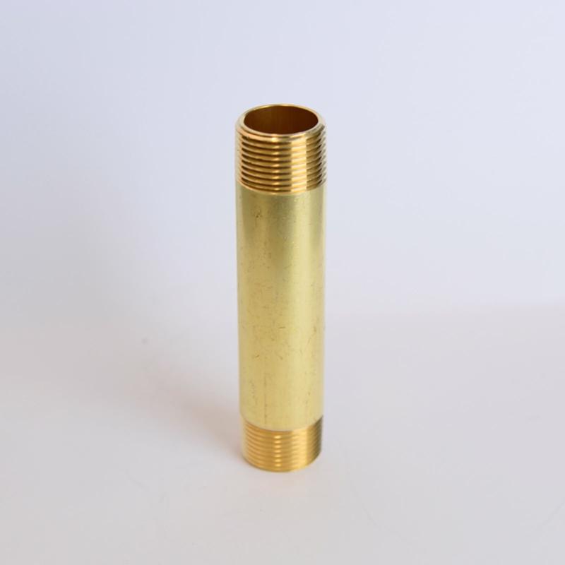 ATC 6JC126300201053 Nipple 3/4" MPT 3/4" D MPT Yellow Brass 4-1/2" L