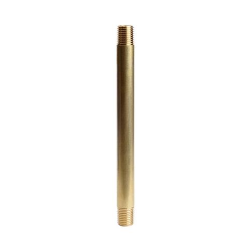 ATC 6JC126300201028 Nipple 1/4" MPT 1/4" D MPT Yellow Brass 6" L