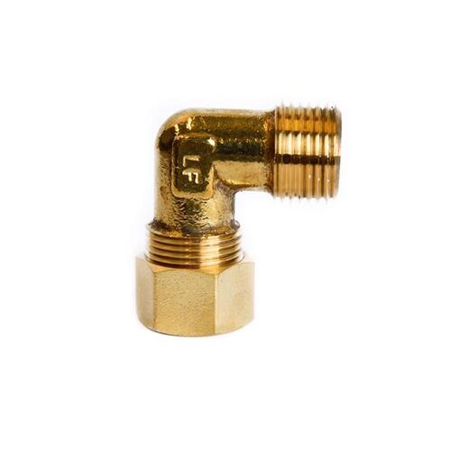 90 Degree Elbow 5/8" Compression X 1/2" D MPT Brass