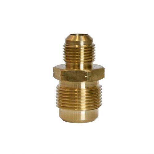 Union 3/4" Flare 1/2" D Flare Yellow Brass