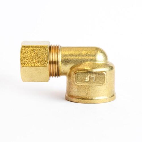 90 Degree Elbow 1/2" Compression X 1/2" D FPT Brass