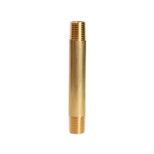 Nipple 1/4" MPT X 1/4" D MPT Red Brass 3-1/2" L - pack of 5