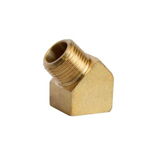 45 Degree Street Elbow 3/8" FPT X 3/8" D MPT Brass - pack of 5