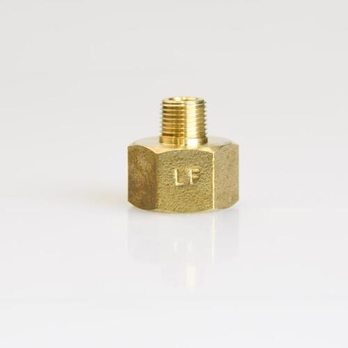 Reducing Coupling 3/8" FPT X 1/8" D MPT Brass - pack of 5