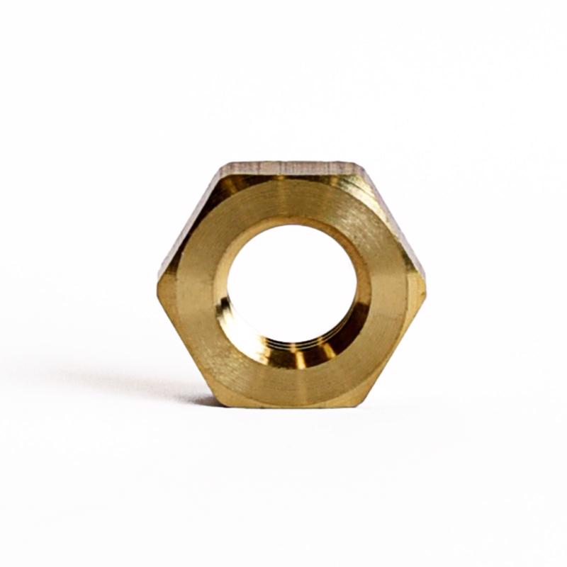 ATC 6JC050801521041 Pipe Lock Nut 1/4" Yellow Brass Yellow