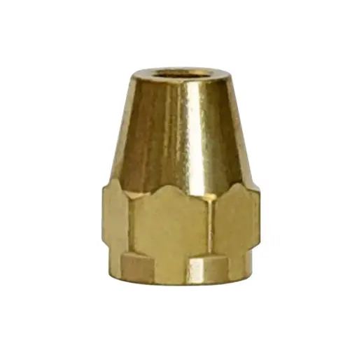 Nut 3/16" Flare bin Yellow Brass - pack of 5