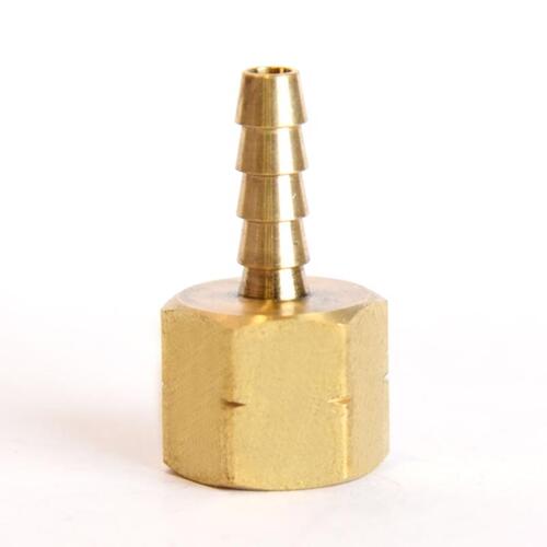 Adapter Brass 1/4" D X 3/16" D Yellow