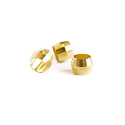 Sleeve 1/4" Compression X 1/4" D Compression Brass - pack of 5