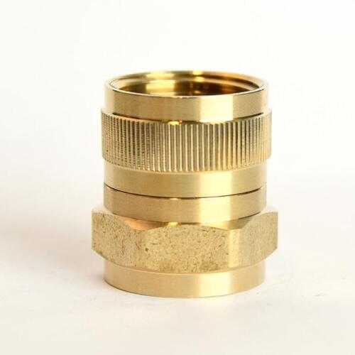 Hose Adapter Brass 3/4" D X 3/4" D Gold - pack of 5