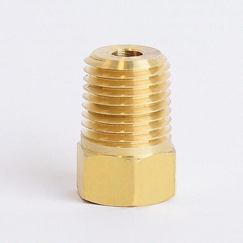 Inverted Flare Adapter 1/4" Flare X 1/4" D MPT Brass