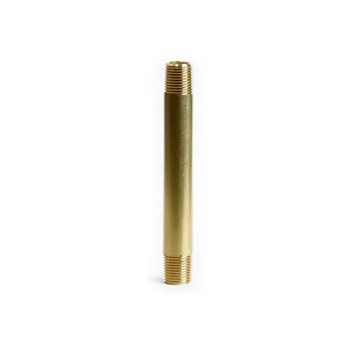 Nipple 1/8" MPT X 1/8" D MPT Red Brass 3" L - pack of 5