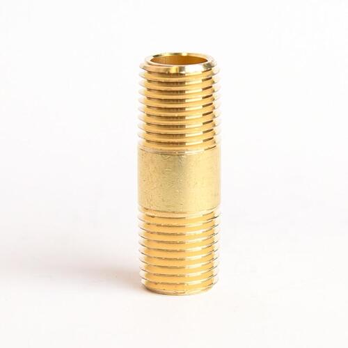 Nipple 1/4" MPT X 1/4" D MPT Red Brass 1-1/2" L - pack of 5