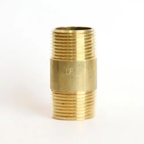 Nipple 3/4" MPT 3/4" D MPT Yellow Brass 2" L