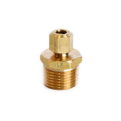 Connector 1/4" Compression X 1/2" D MPT Brass