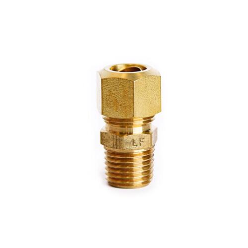 Connector 3/8" Compression X 1/4" D Male Brass - pack of 5