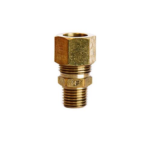 Connector 1/2" Compression in. X 1/4" D MPT in. Brass