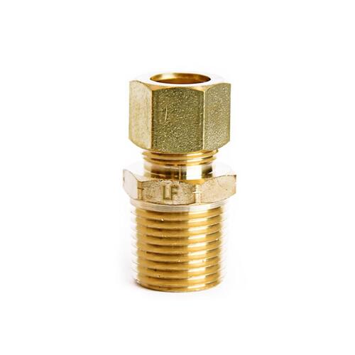 Connector 1/2" Compression X 1/2" D Male Brass - pack of 5