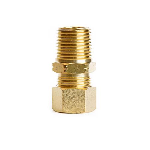 Connector 5/8" Compression X 1/2" D Male Brass - pack of 5