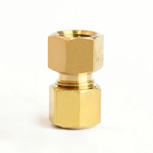 Coupling 1/4" Compression X 1/8" D FPT Brass - pack of 5