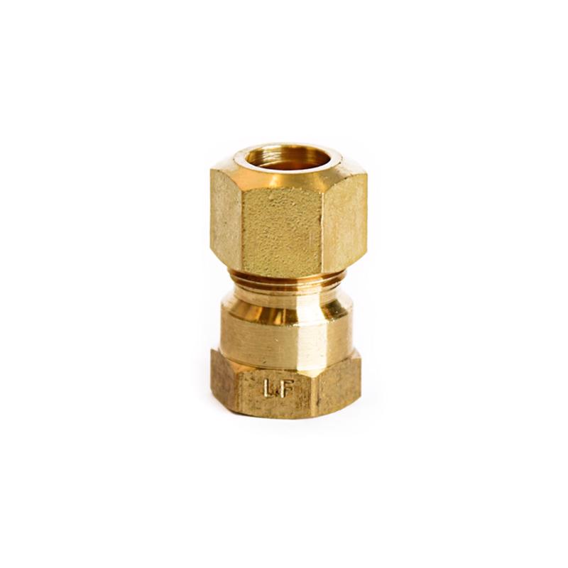 ATC 6JC120110701035 Coupling 3/8" Compression X 1/4" D FPT Brass