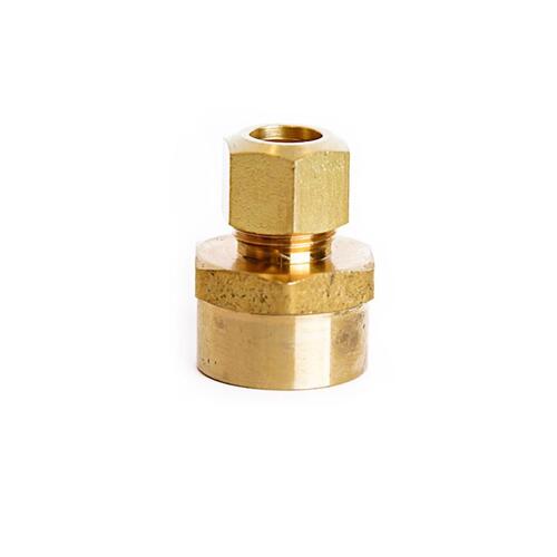 Coupling 3/8" Compression X 1/2" D Female Brass