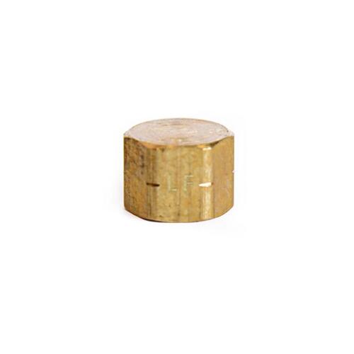 Cap 1/4" Compression Brass - pack of 5