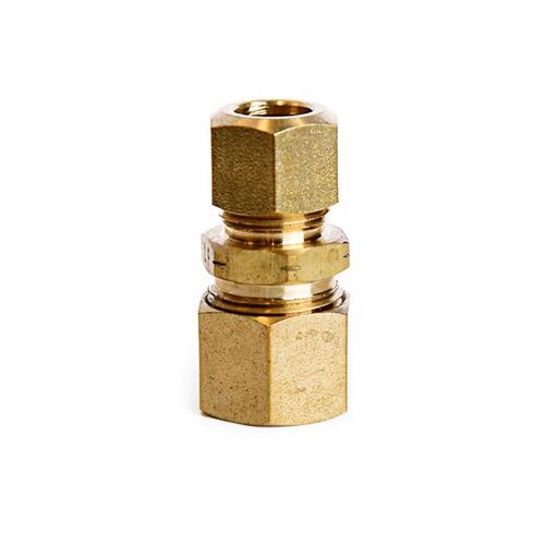 Reducing Union 1/2" Compression X 3/8" D Compression Yellow Brass - pack of 5