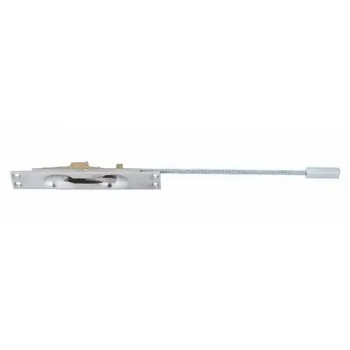 12" Manual Flush Bolt for Metal Door with 1" Width Satin Nickel Finish