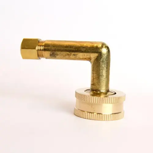 Ice Maker Elbow 3/4" FHT X 1/4" D Compression Brass - pack of 5