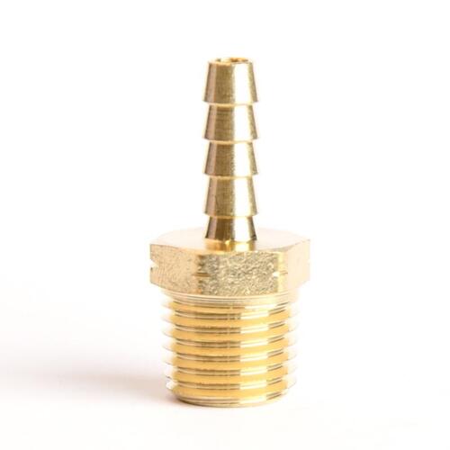 Adapter Brass 3/16" D X 1/4" D Gold - pack of 5