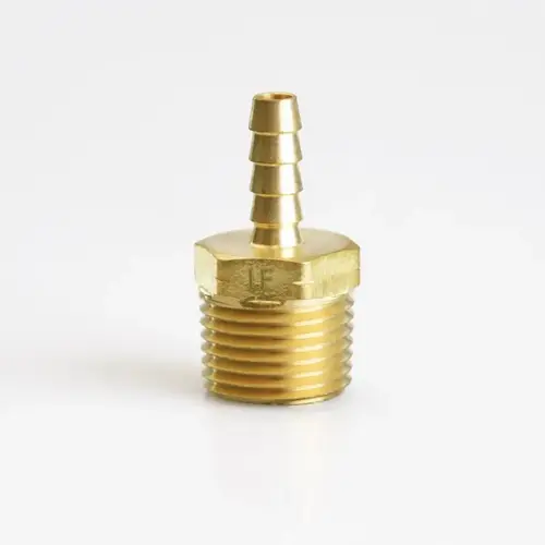 Adapter Brass 1/4" D X 1/2" D Yellow