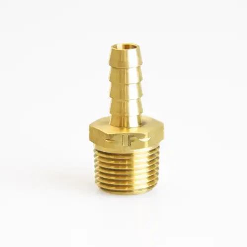 Adapter Brass 5/16" D X 3/8" D Gold - pack of 5