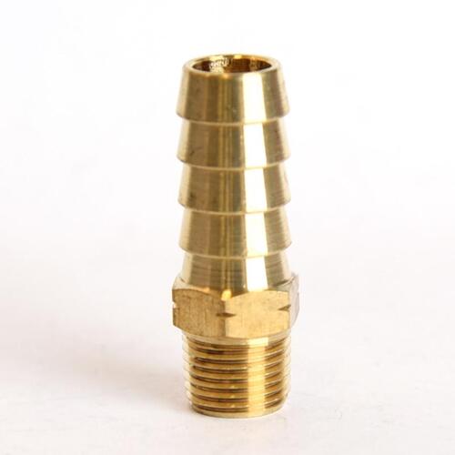 Adapter Brass 3/8" D X 1/8" D Gold - pack of 5