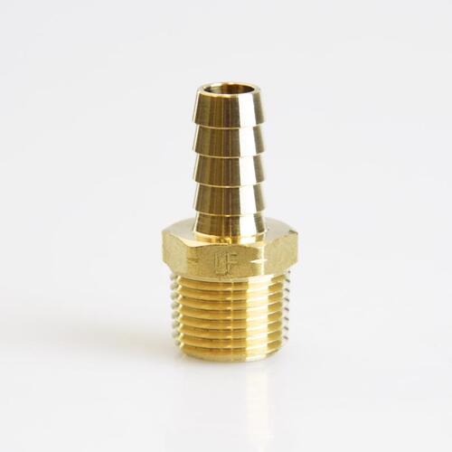 Adapter Brass 3/8" D X 3/8" D Gold