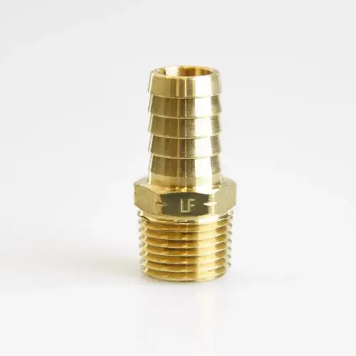 Adapter Brass 5/8" D X 1/2" D Yellow - pack of 5