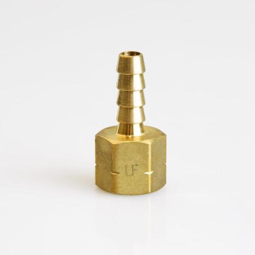 Adapter Brass 1/4" D X 1/4" D Gold - pack of 5