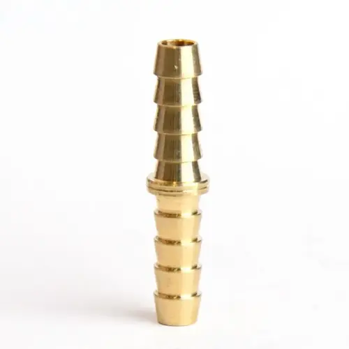 Hose Mender Brass 1/4" D X 1/4" D Gold