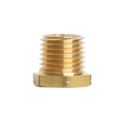 Hex Bushing 1/4" MPT X 1/8" D FPT Brass